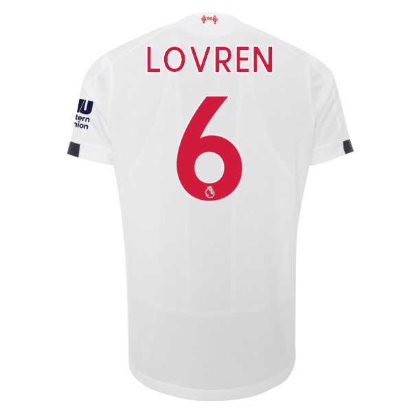 Camiseta Liverpool NO.6 Lovren Segunda equipación 2019-2020 Blanco